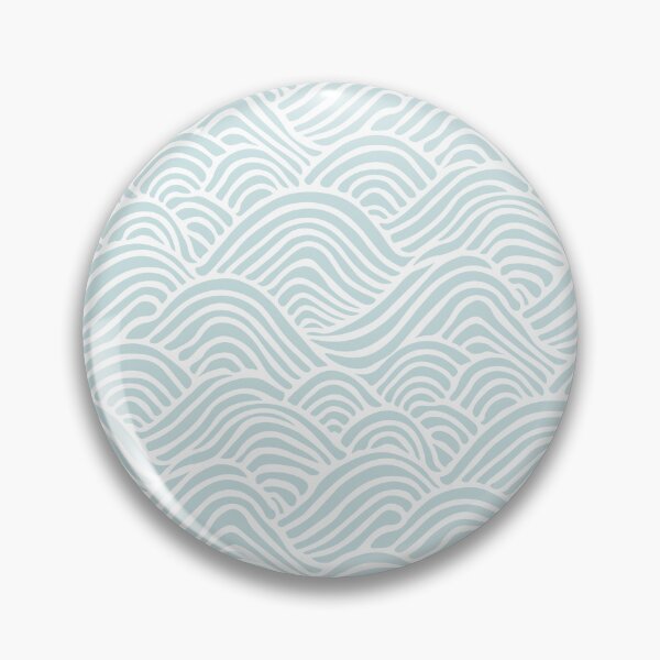 Item preview, Coastal Japandi Minimalist Ocean Sea Waves In Soft Turquoise  designed and sold by EliveraDesigns.