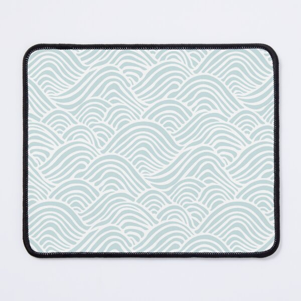 Item preview, Coastal Japandi Minimalist Ocean Sea Waves In Soft Turquoise designed and sold by EliveraDesigns.