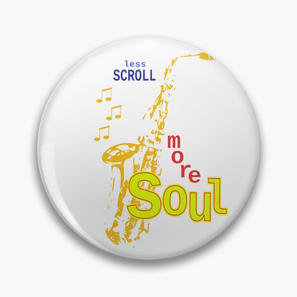 Item preview, Less Scroll, More Soul designed and sold by LittleGreyMan2026.