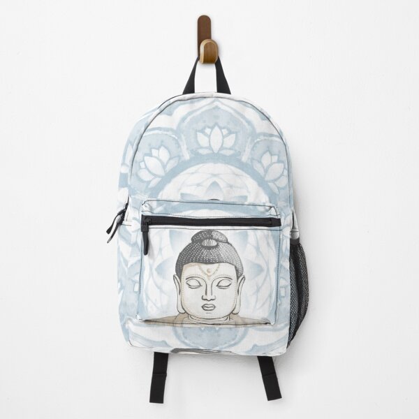 Item preview, Buddha Padma Watercolor - Dove Slate Dove - Sky Halo designed and sold by Irene Estelle.