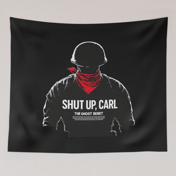 Item preview, Ghost Soldier Vietnam War Noir Military Art designed and sold by GeoWhimsy Studio.