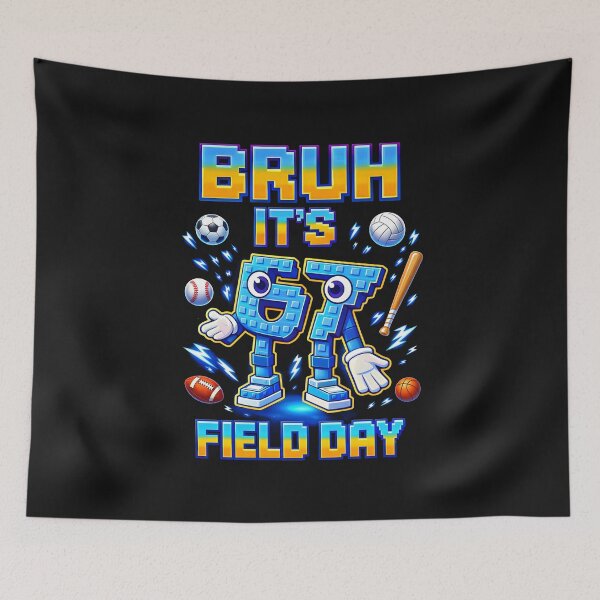 Item preview, Bruh Its Field Day Six Seven 67 Italian Brainrot Meme Sports Balls Gifts For Kids designed and sold by ArmyAbodo.