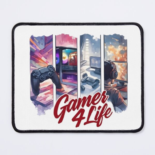 Item preview, Gamer 4 Life – Stylized 4-Panel Gaming Poster | Modern Retro Digital Art designed and sold by Wawan35200.