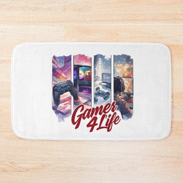 Item preview, Gamer 4 Life – Stylized 4-Panel Gaming Poster | Modern Retro Digital Art designed and sold by Wawan35200.