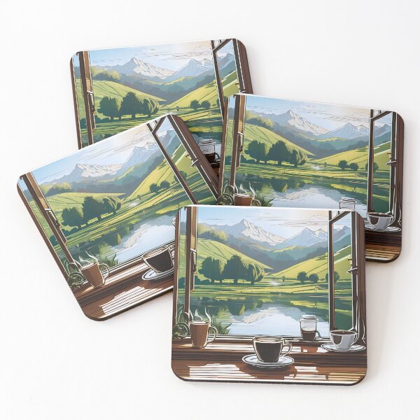 Item preview, Coffee Moments by the Window of Peace. designed and sold by MissYouONLY.