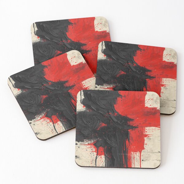Item preview, Art pattern red black and brown designed and sold by LorenzoArtZa.