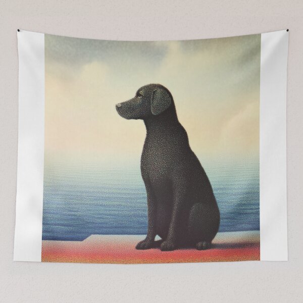 Item preview, Labrador retriever Gazing at the Ocean designed and sold by lautir.