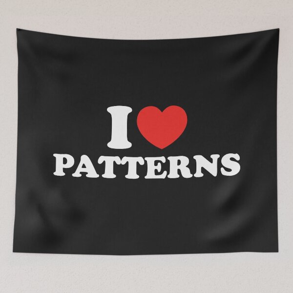 Item preview, I Love Patterns designed and sold by shitpostee.