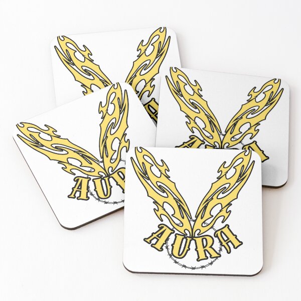 Item preview, AURA Flame Wings Chain Emblem – Gothic Streetwear Graphic designed and sold by ZafTeez.