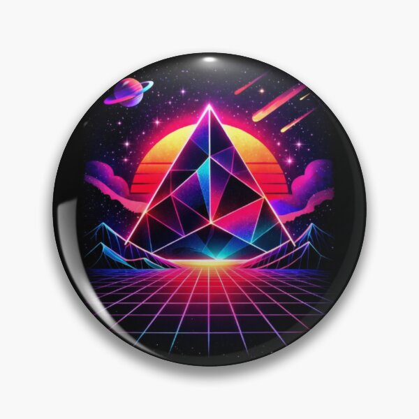 Item preview, Neon Pyramid Retro Space designed and sold by IMOBILYARI.