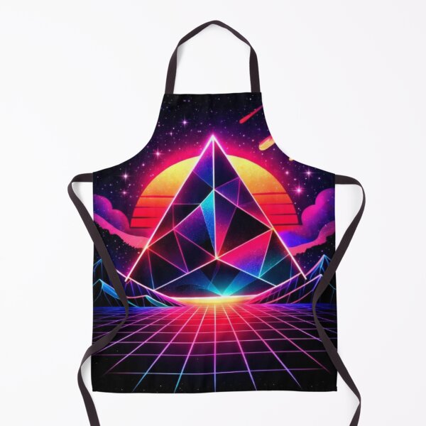 Item preview, Neon Pyramid Retro Space designed and sold by IMOBILYARI VibeCore.