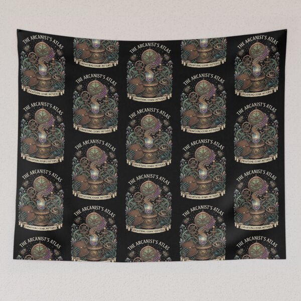 Item preview, The Arcanist’s Atlas – Cosmic Steampunk Emblem designed and sold by Dogandesighn.