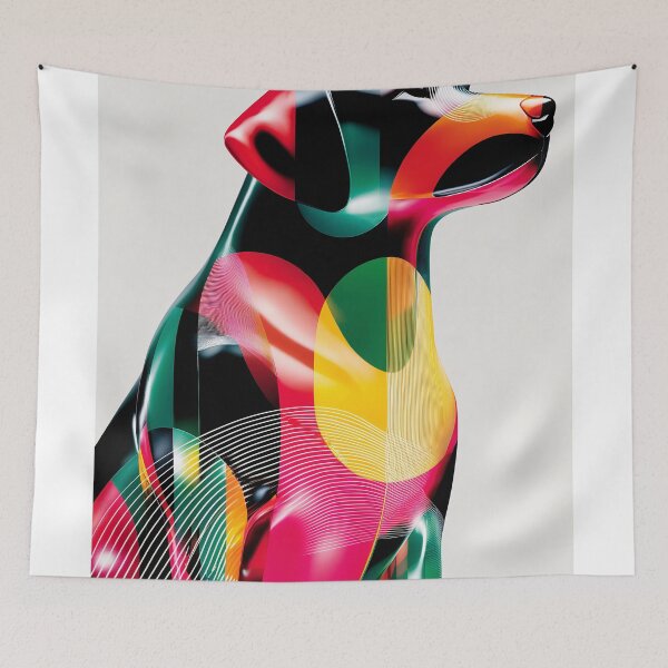 Item preview, Colorful Geometric Labrador retriever Design designed and sold by lautir.