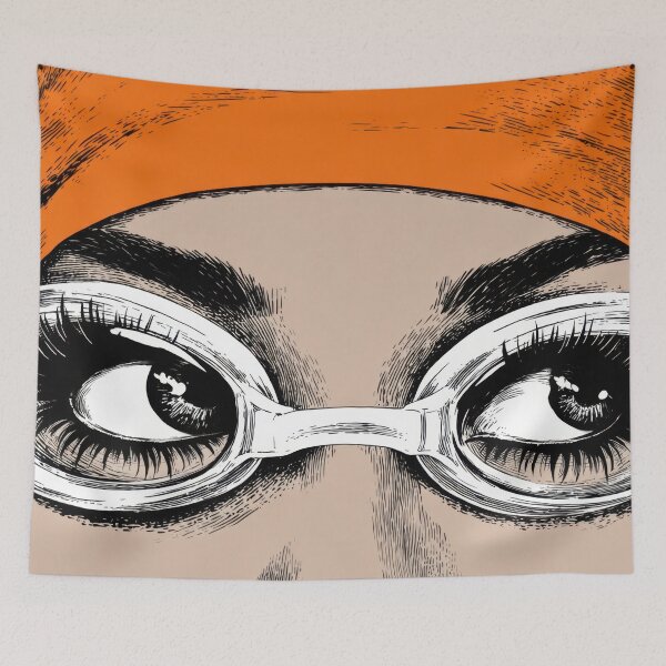 Item preview, Woman wearing goggles and scarf designed and sold by anytka.
