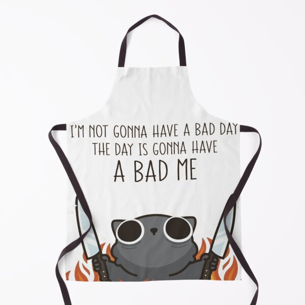 Item preview, I'm Not Gonna Have A Bad Day Funny Black Cat Meme Illustration designed and sold by ahabboud.