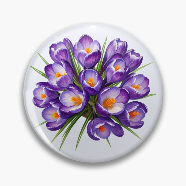 Item preview, Watercolor crocuses designed and sold by PrintLabStudio.