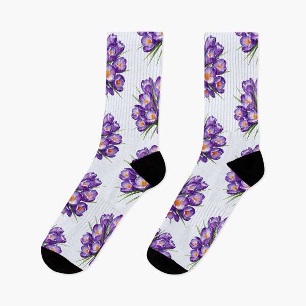 Item preview, Watercolor crocuses designed and sold by PrintLabStudio.