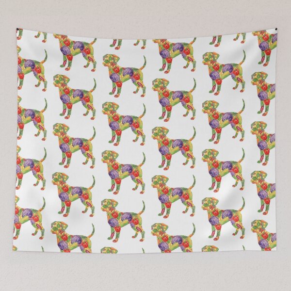 Item preview, Vegetable Dog Botanical Animal Illustration designed and sold by Teenidesign .