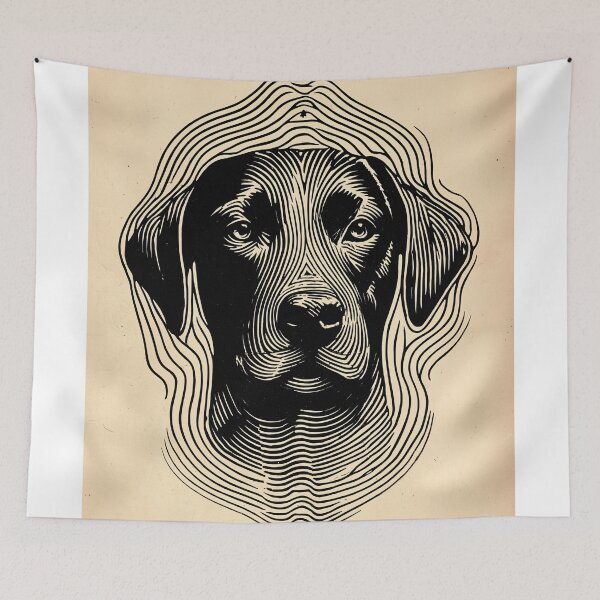 Item preview, Labrador retriever Dog Line Art designed and sold by lautir.