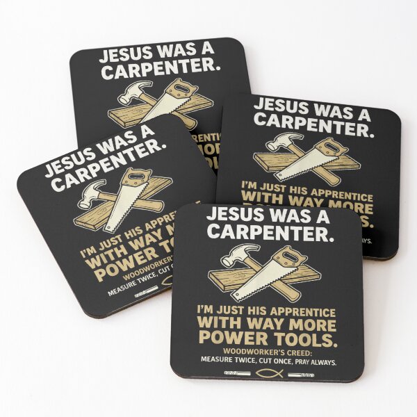 Item preview, Jesus Was A Carpenter Funny Christian Woodworking Faith designed and sold by DuneHaicna.