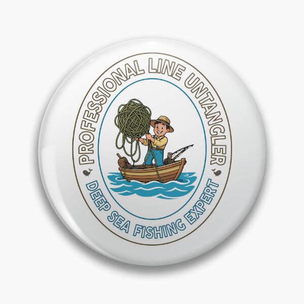 Item preview, Deep Sea Fisherman Emblem designed and sold by Moxie Ink Lady.