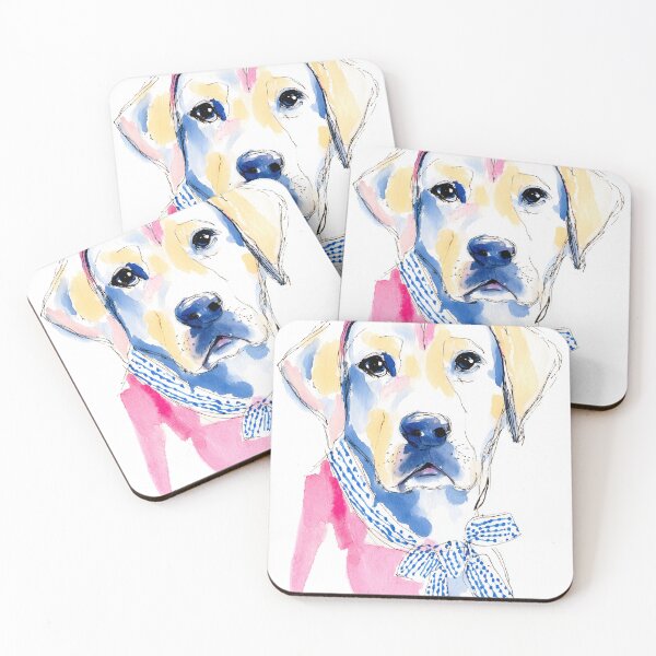 Item preview, Charming Labrador retriever with Blue Bow designed and sold by lautir.