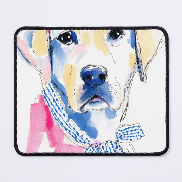 Item preview, Charming Labrador retriever with Blue Bow designed and sold by lautir.