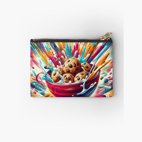 Item preview, Sweet Cookies with Splashing Milk - Cookie Cereal designed and sold by Art-Arcade6.