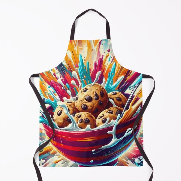 Item preview, Sweet Cookies with Splashing Milk - Cookie Cereal designed and sold by Art-Arcade6.