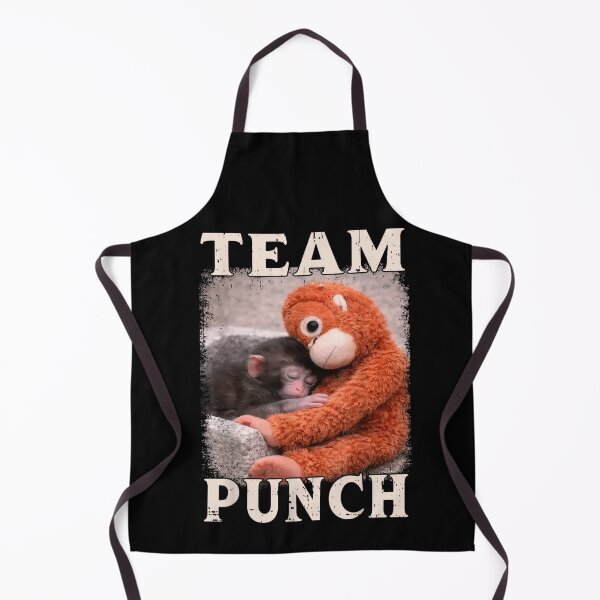 Item preview, Team Punch Funny Monkey Plush Cute Animal Meme designed and sold by DuneHaicna.
