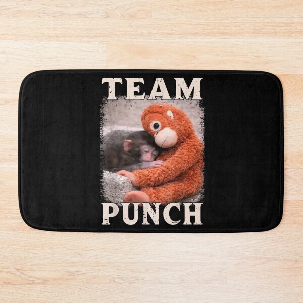 Item preview, Team Punch Funny Monkey Plush Cute Animal Meme designed and sold by DuneHaicna.
