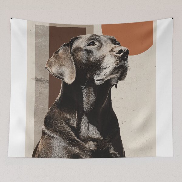 Item preview, Majestic Labrador retriever in boho Geometric Style designed and sold by lautir.