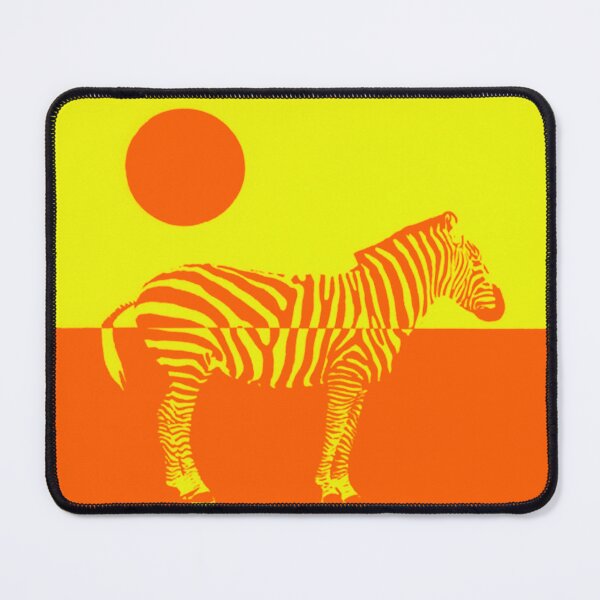 Item preview, Safari Pop Art – Zebra at Sunset, Bold Orange and Yellow Pop Art Wildlife Print designed and sold by SmashingMonkeys.