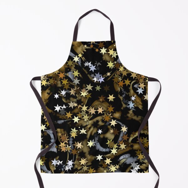 Artikelvorschau, Sterne in Schwarz und Gold mit Silber entworfen und verkauft von MoodyMuseArt.
