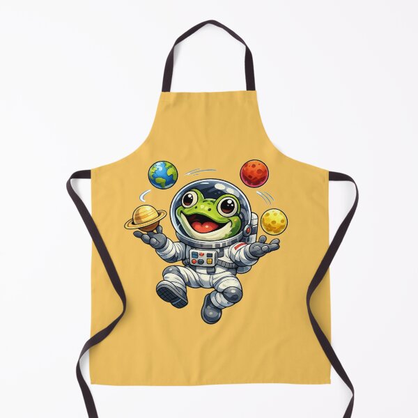Item preview, Frog the astronaut juggling planets designed and sold by FroggyOnly.