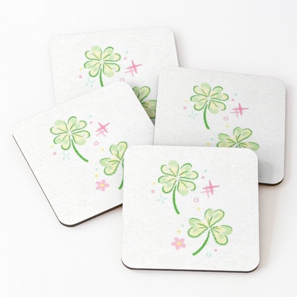 Item preview, Cute Four Leaf Clover – Lucky Aesthetic Illustration designed and sold by SoftHorizon4.