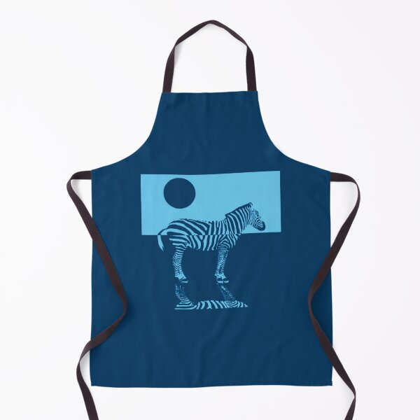 Item preview, Safari Pop Art – Zebra at Dusk, Bold Blue Duotone Graphic Wildlife Art Print designed and sold by SmashingMonkeys.