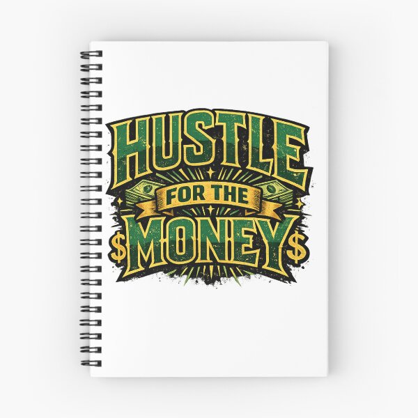 Item preview, Hustle For The Money – Vintage Motivational Money Quote Design designed and sold by Abujarshaikh1.