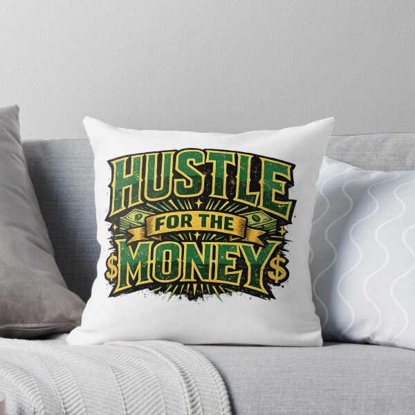 Item preview, Hustle For The Money – Vintage Motivational Money Quote Design designed and sold by Abujarshaikh1.
