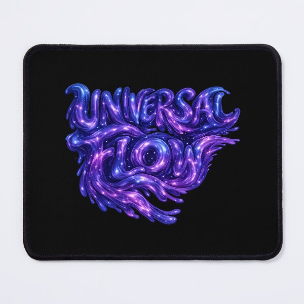 Item preview, UNIVERSAL FLOW - Cosmic Liquid Typography Nebula Design designed and sold by MKreative Studio.