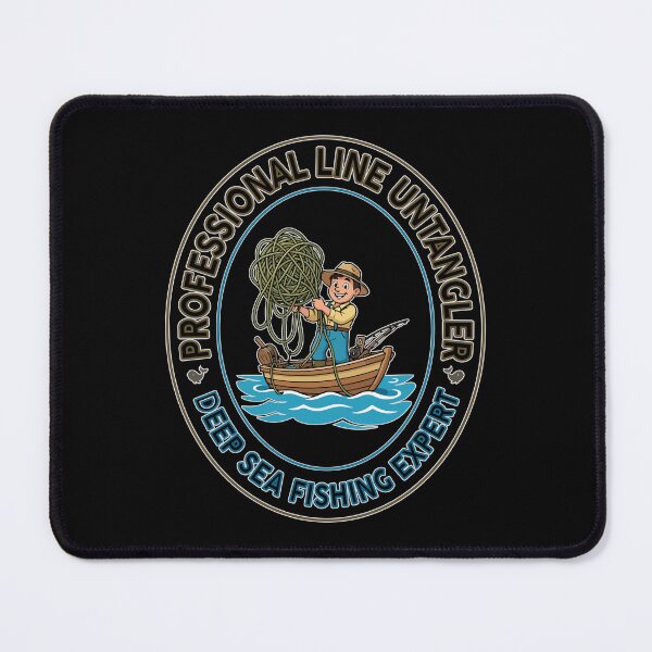 Item preview, Deep Sea Fishing Expert Emblem designed and sold by Moxie Ink Lady.