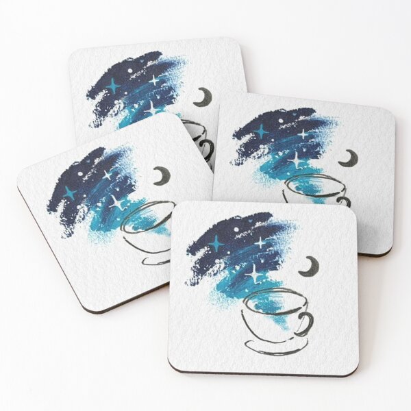 Item preview, Cosmic Coffee Cup – Galaxy Coffee Aesthetic Illustration designed and sold by SoftHorizon4.