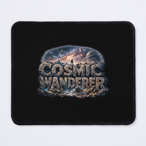 Item preview, Cosmic Wanderer Typography Alien Landscape designed and sold by MKreative Studio.