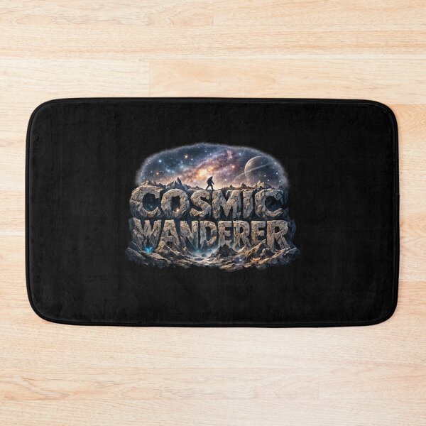 Item preview, Cosmic Wanderer Typography Alien Landscape designed and sold by MKreative Studio.