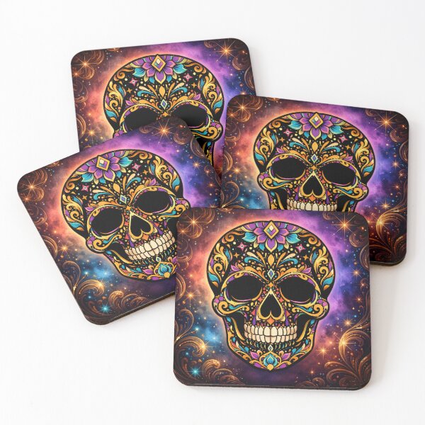 Item preview, Skull with Ornamental Patterns designed and sold by Artozat.