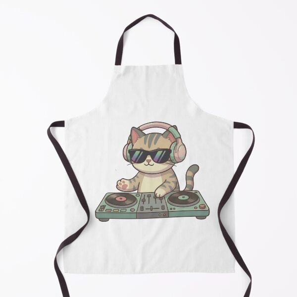 Item preview, Kawaii Kitten DJ on the Turntables designed and sold by AlexAthCreation.