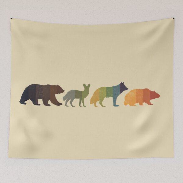 Item preview, Animal shapes in color patterns designed and sold by anytka.