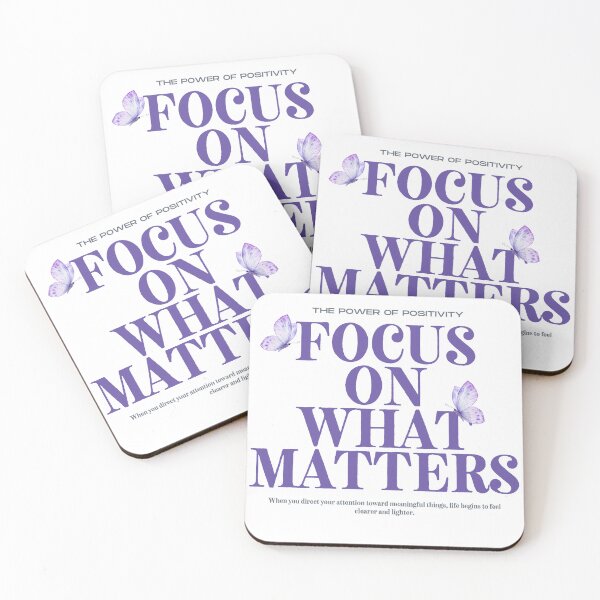 Item preview, Focus On What Matters Motivation Quote designed and sold by kpwi_maduwanthi.
