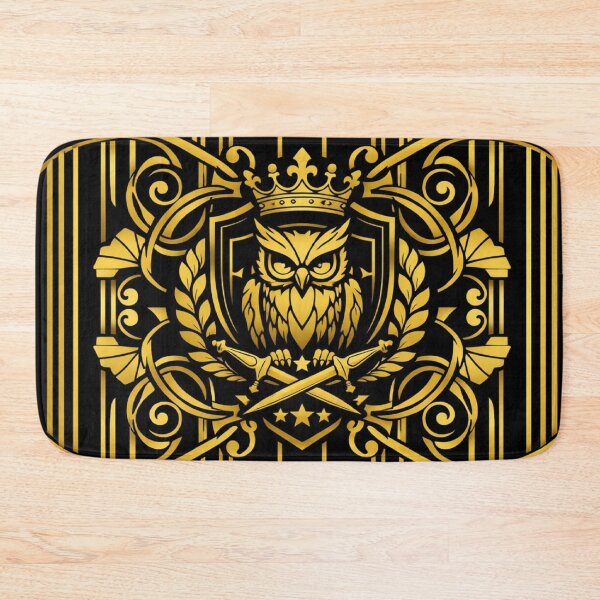 Item preview, Regal Owl Emblem in Art Deco Style designed and sold by Artozat.