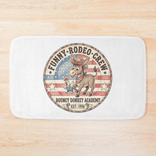 Item preview, Funny Patriotic Donkey Rodeo - Cute Cowboy Bouncy Donkey Academy designed and sold by Wear Sculpt.
